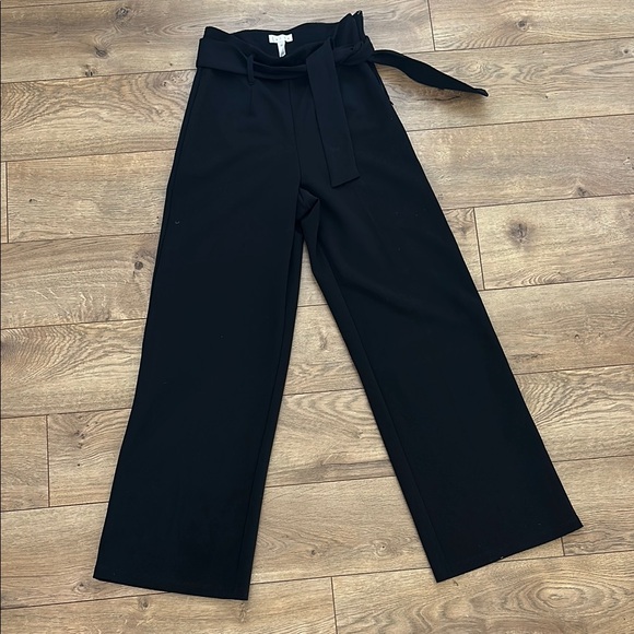Leith Black Wide-Leg Trousers - Picture 1 of 3
